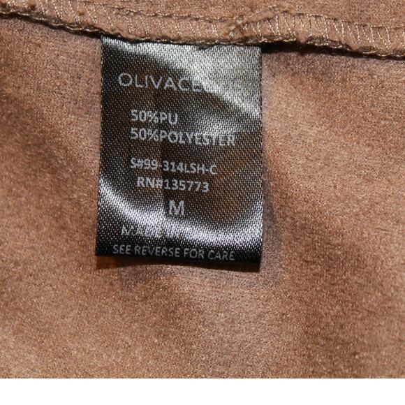 Olivaceous x The Impeccable Pig Faux Suede Snakeskin Mini Skirt Brown M - Picture 6 of 6